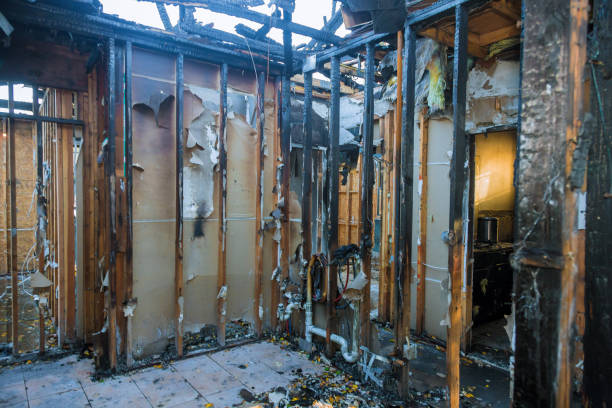 Professional Emergency Fire Cleanup technician working in Avila Beach, CA